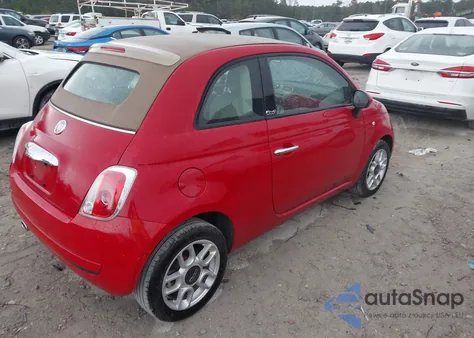 2012 Fiat 500C Pop z USA, uszkodzony, nr VIN 3C3CFFDR1CT340664